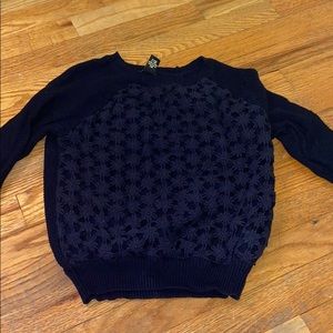 Floral design sweater